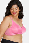 Zivame True Curv Single Layered Non Wired 3/4th Coverage Super Support Bra - Ibis Rose — thumbnail 3